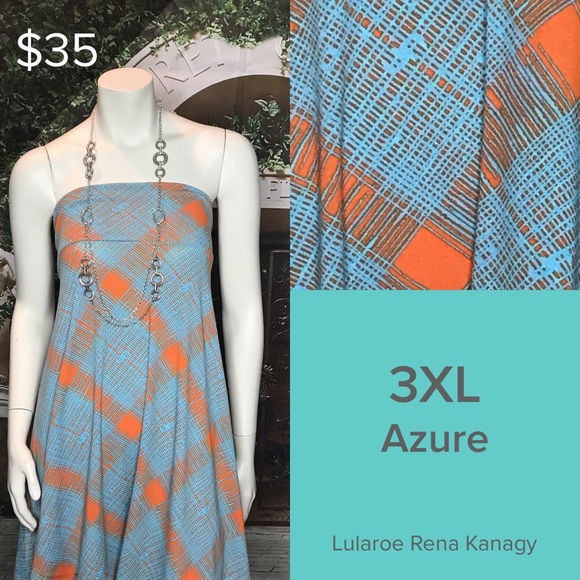 Plaid LuLaRoe Azure 3XL - Picture 1 of 1